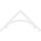 Ekena Millwork Pitch Legacy Architectural Grade PVC Gable Pediment, 72"W x 36"H x 1"P (12/12) GPP072X036X100LEG - alternate 4